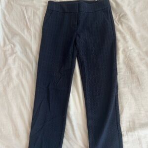 LOFT Navy Textured Pants
